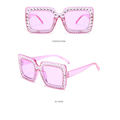 Fashion Diamond Sunglasses Women Men Luxury Brand Designer Glitter Sun Glasses UV400 Shades Eyeglasses Goggles
