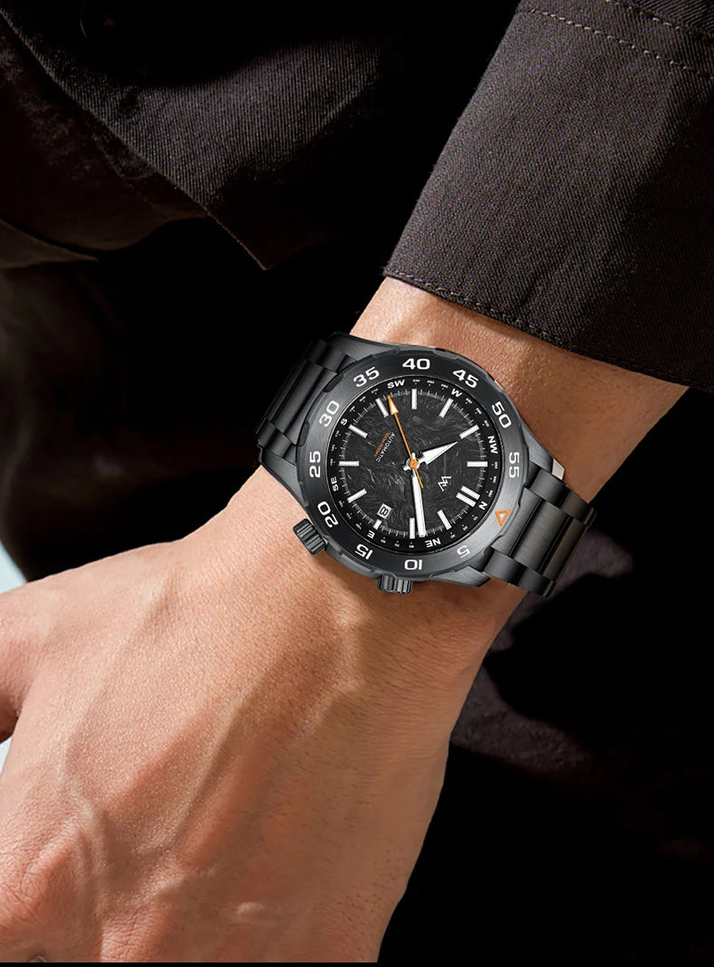 WM Watch Automatic Mechanical Watches Water Resistant Classic Casual Business Man Watch Welly Merck WM157M