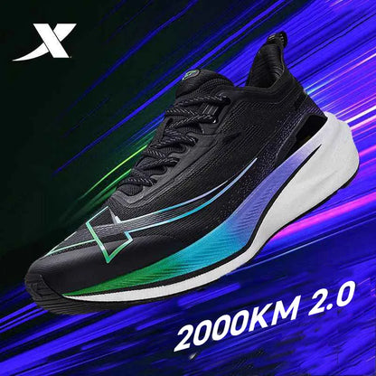 Xtep 2000KM 2.0 Running Shoes Men  Summer Professional TPU Shock Absorption Sneakers (suggest half size down) 876219110043
