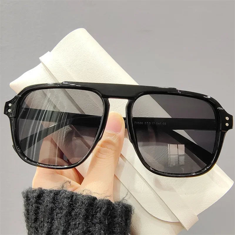Fashion Female Sun Shades Eyewear Men Women Fashion Double Beam Sunglasses Vintage Outdoor Travel Driving UV400 Goggles