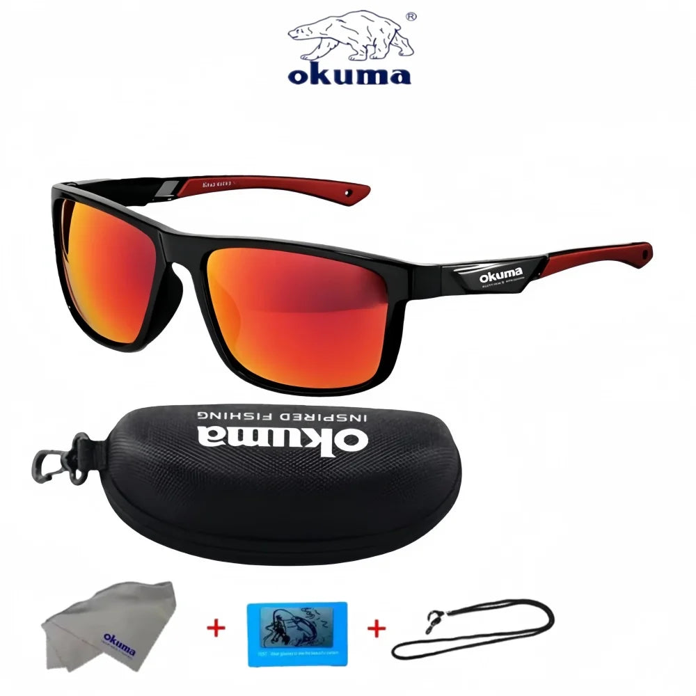 Okum fashion polarized glasses UV400, anti UV, anti glare, strong light, suitable for cycling, driving, fishing, etc