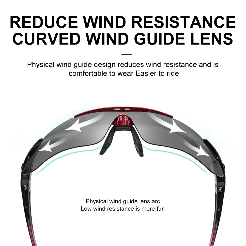 ROCKBROS Polarized Cycling Glasses Sunglasses Men Women Mtb Bike Road Eyewear Bicycle Riding Outdoor Sport Hiking Goggles 5 Lens