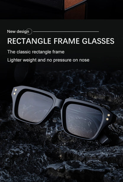 Polarized Classic Square Sunglasses Men 2026 Luxury Brand Steampunk UV400 Driving Sun Glasses For Male Trendy Small Frame Shades
