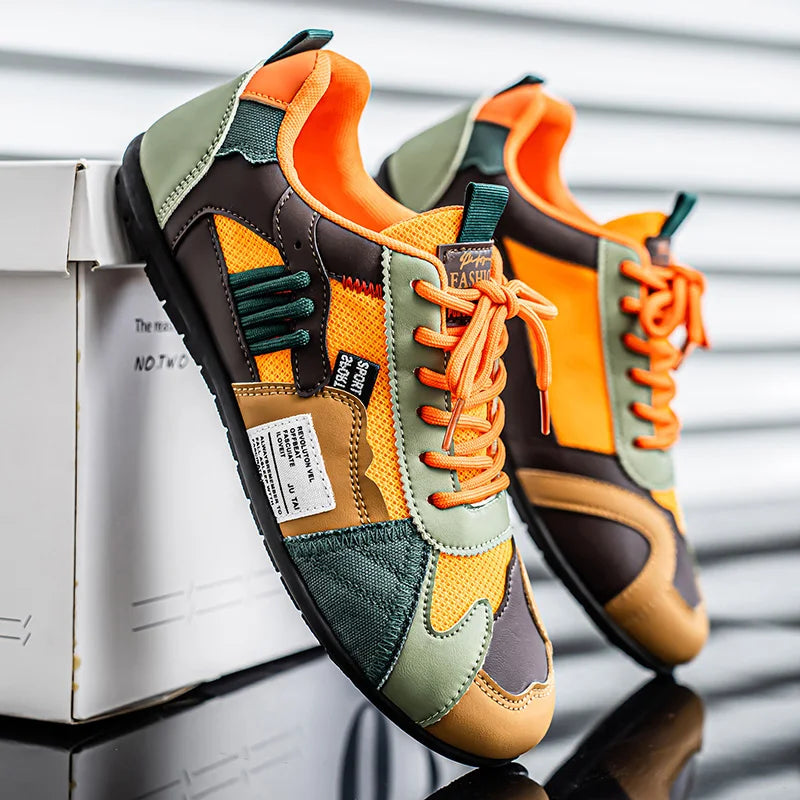 Scarpe sportive casual da uomo taglia grande per tutte le stagioni, semplici, leggere e confortevoli - Di tendenza, versatili, resistenti, di alta qualità B