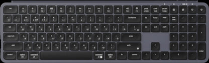 Teclado sem fios ultrafino Keychron B6 Pro com layout ISO, tamanho completo, portátil e leve, ligações 2.4GHz e Bluetooth