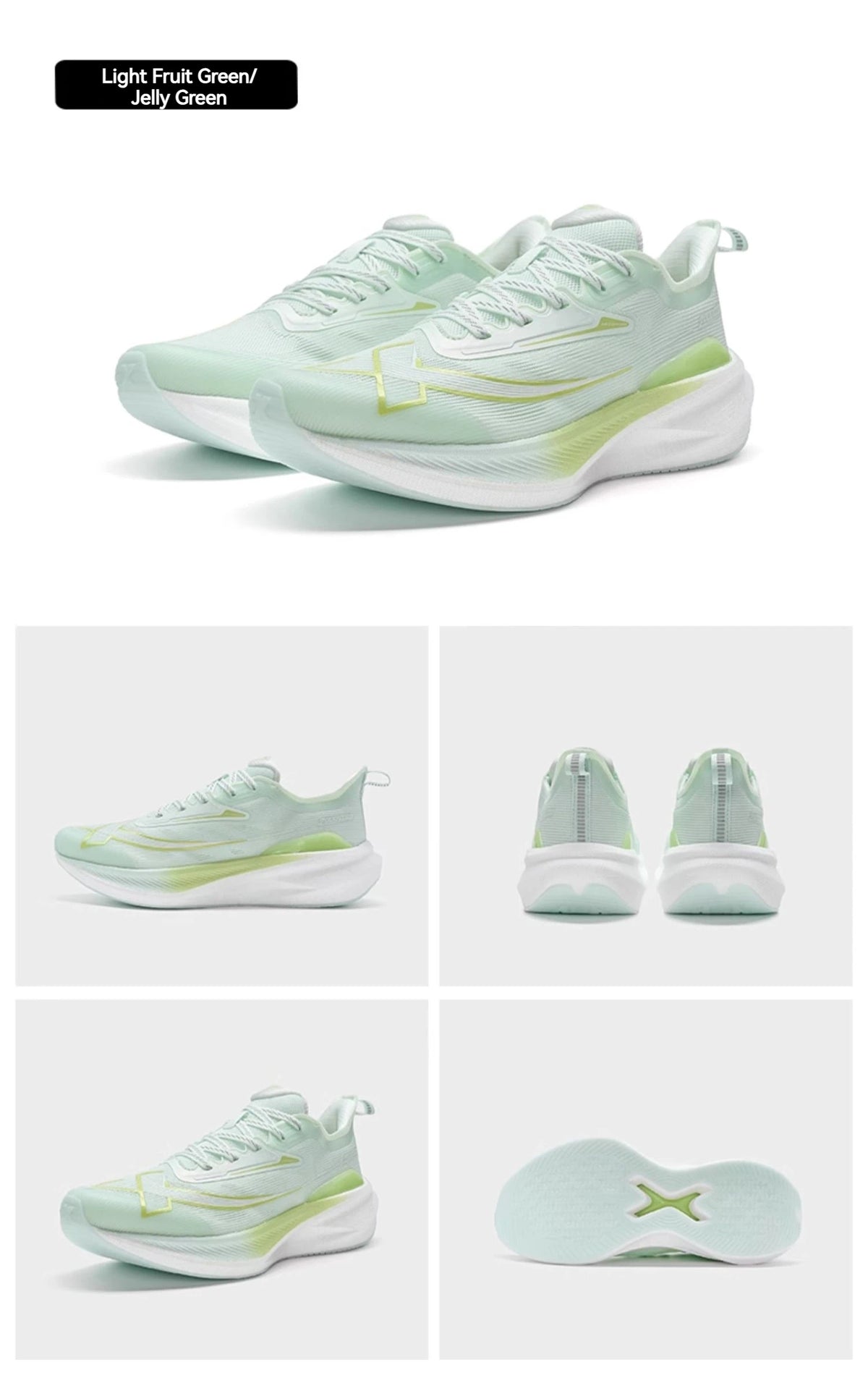 Xtep 2000KM 2.0 Running Shoes Men  Summer Professional TPU Shock Absorption Sneakers (suggest half size down) 876219110043