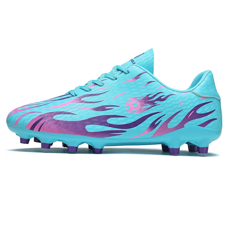 Men Professional Football Boots Cleats Boys Soccer Shoes Ankle Support Cleats Youth Outdoor Match Training Sneakers Non-slip