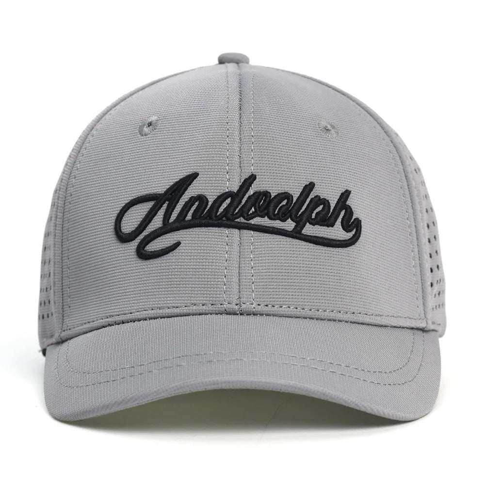 Hálós, rövid karimájú, hátul zárt baseball sapka férfiaknak és nőknek, lélegző, snapback sapka, testre szabott „dad hat”, állítható, egyszínű, trucker stílusú