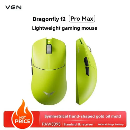 VGN Dragonfly F2 ProMax/Ultra e-sports gaming miš 42000DPI 0.125ms za Csgo latenciju, žični/bežični Dual 8K, 3 načina rada, PAW3395/3950