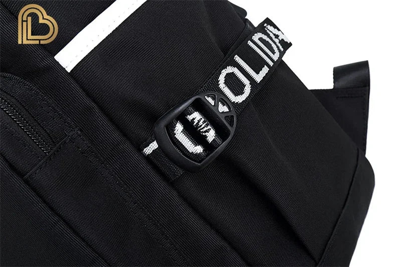 Yule Trooper F-Fortnited Battle Royale Backpack with USB Charging Anime Figures Study Stationery Compartment Students Mochila