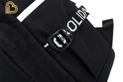 Yule Trooper F-Fortnited Battle Royale Backpack with USB Charging Anime Figures Study Stationery Compartment Students Mochila
