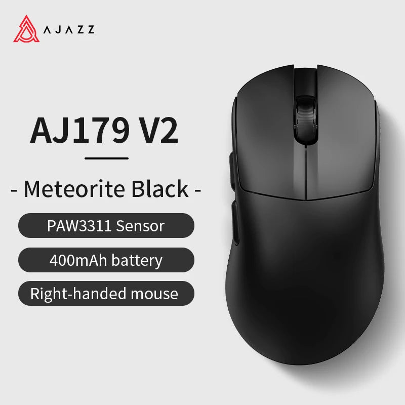 AJAZZ AJ179 APEX Wireless Gaming Mouse with RGB Display Dock, PAW3950 Sensor, Bluetooth, 8000Hz Polling Rate, Tri-Mode Gaming Mouse