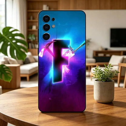 F-Fortnites-PC Game Phone Case For Samsung S25, S24, S21, S22, S23, S30, Ultra, S20, Plus, Fe, Lite, Note, 10, Black Cover