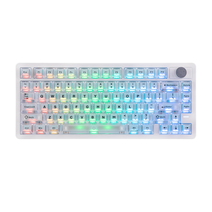 Teclado Gaming Sem Fios Tri-mode Hall Effect EPOMAKER HE75 V2 75% ANSI US Layout com Acionamento Ajustável de 0.005mm/Rapid Triggering