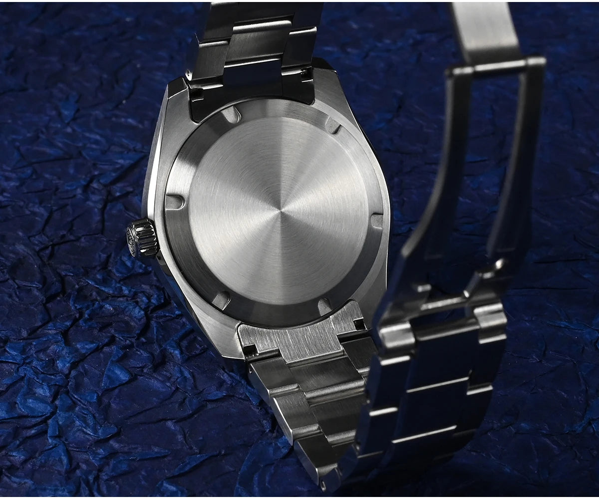 San Martin New 42mm Peacock Gemstone Dial NH35 Luxury Men Watch Automatic Mechanical Sapphire 100M Waterproof Luminous SN0130