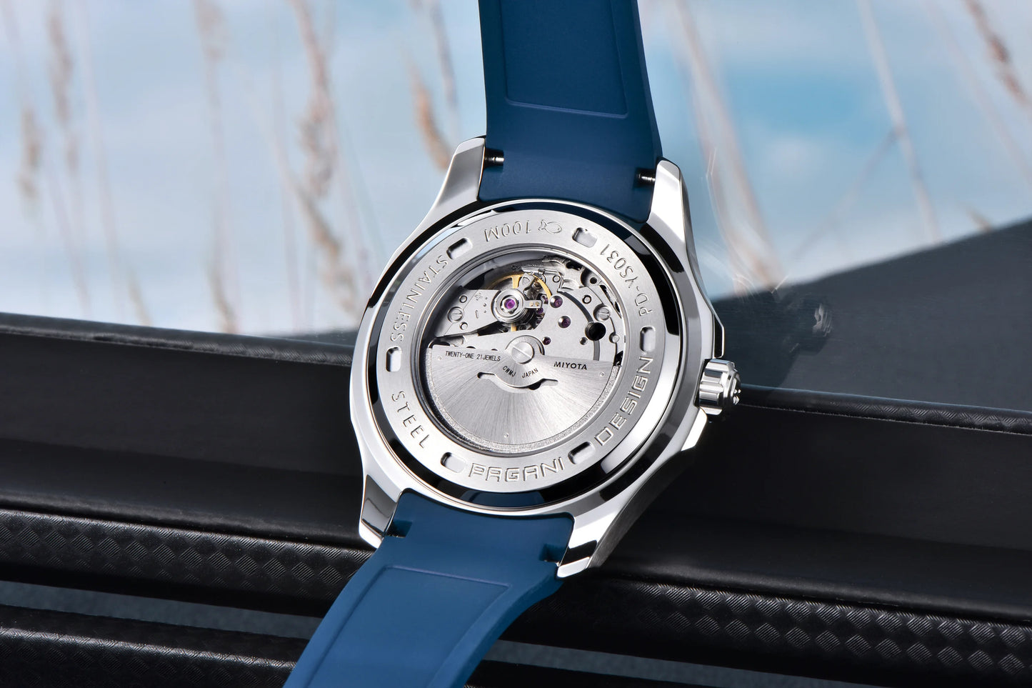 PAGANI DESIGN 2026 New Men's Watches Rose Gold Top Luxury  Automatic Watch For Men Barrel dial Steel Mechanical Wristwatch Men