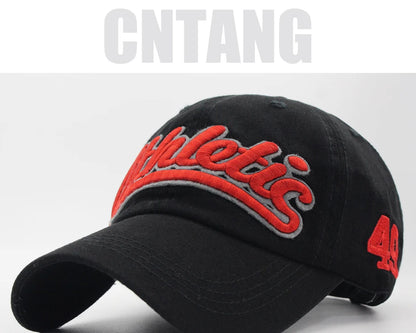 Czapka baseballowa z haftem wielkimi literami – męska letnia czapka codzienna, damska modna czapka typu snapback z bawełny, czapka z daszkiem w stylu hip-hopowym, jesienna czapka z regulowanym paskiem
