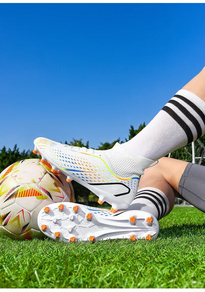 New Men Soccer Shoes Professiona Football Boot Turf Futsal Match Grass Unisex Outdoor Training Soccer Cleats Non-slip Breathable