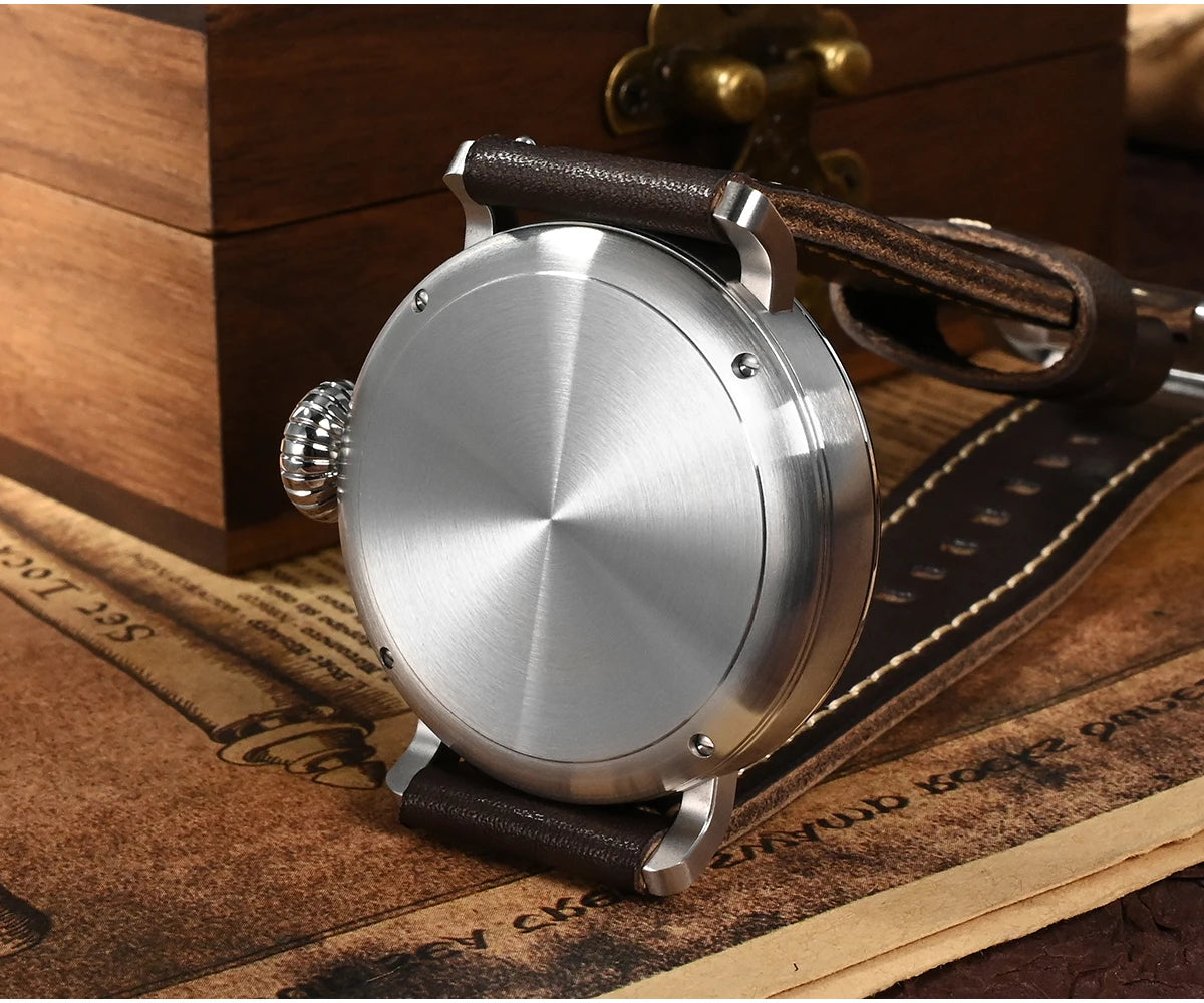 San Martin Fashion Men's Watch 40mm Pilot Automatic Mechanical YN55 PT5000 SW200 Stainless Steel Luminous Waterproof 100m