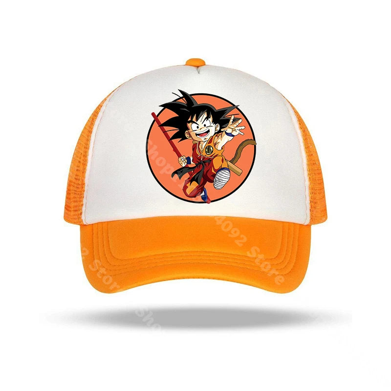 Dragon Ball baseball sapkák, anime karakterekkel nyomtatott napellenzős sapkák, gyerekeknek és felnőtteknek, nyári, lélegző, alkalmi sapkák, állítható csúcsú sapkák, ajándékok