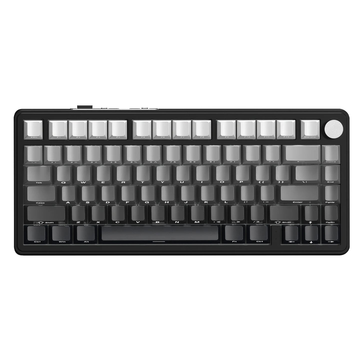 Teclado mecânico ATTACK SHARK X85 Tri-mode Gasket 75% com botão CNC, acolchoamento de 5 camadas, hot-swappable, retroiluminação RGB, NKRO