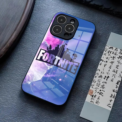 B-Battle-R-Royales-F-FortniteS Phone Case For IPhone 17 Pro Max 15 Pro 14 12 11 13 Mini X XR XS 16 Plus SE Glass Cover