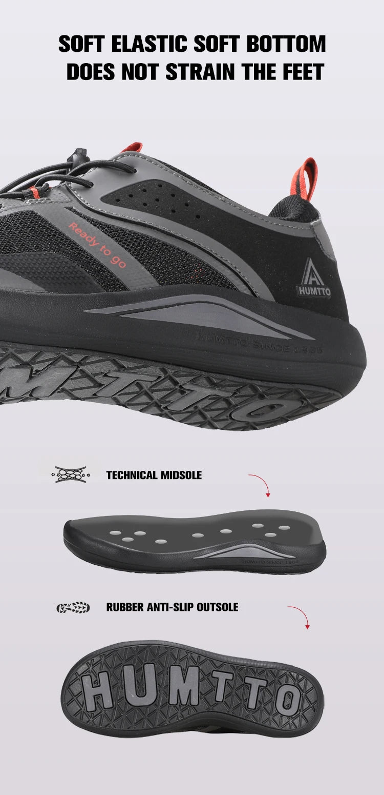 HUMTTO Breathable Walking Shoes for Men Luxury Casual Men's Sneakers Designer Sports Jogging Running Trainers Summer Man Sneaker