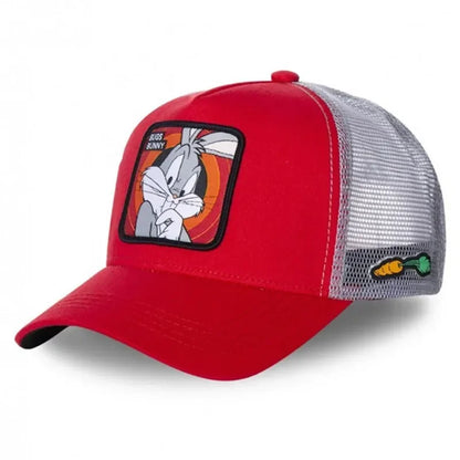 Unisex Anime Cartoon Cap Embroidered Patch Draw Baseball Cap Male Female Trucker Hat Mesh Hats Sun Hat
