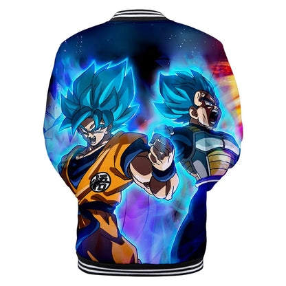 Dragon Ball Goku Kanji Symbol Men Zipper Hoodie Cartoon Japan Anime Women Sweatshirt 2025 New Fashion Children Jackets Coat