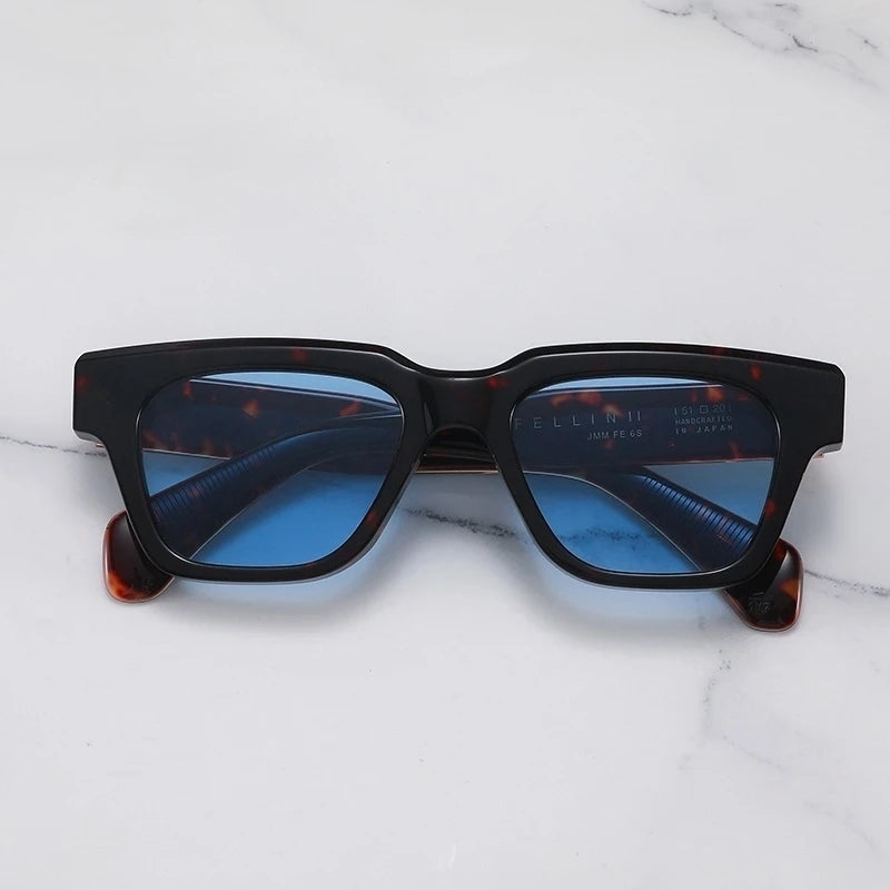 JMM FELLINI Female Sunglasses Thick Acetate Popular Luxury Woman Sunglasses 2025 Jacques Men's Sunglasses With Original Case