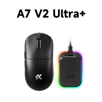 MCHOSE A7 V2 lengva belaidė žaidimų pelė su dvigubu 8,000Hz apklausos dažniu, PAW3950 TI, žaidimams, esportui ir biurui