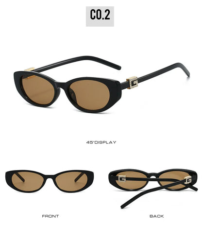 Sexy Cat Eye Sunglasses Women Vintage Small Frame Leopard Sun Glasses Female Black Shades Ladies Fashion Eyewear Oculus De Sol