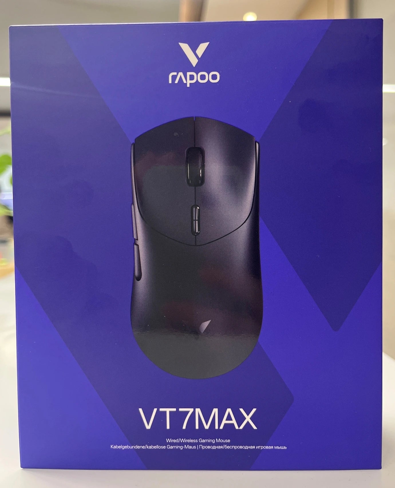 Rapoo VT7 MAX Wireless Gaming Mouse, True 8K Wireless Gaming Mouse, 53g Ultra-Lightweight, 30K DPI, 750-Hour Battery, Programmable Gaming Mouse