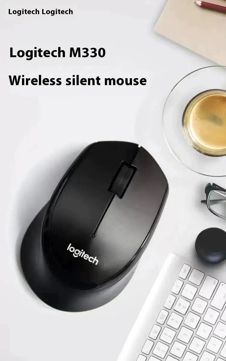 Mouse professionale da ufficio Logitech M330, compatto, silenzioso, facile da trasportare, confortevole al tatto e progettato specificamente1