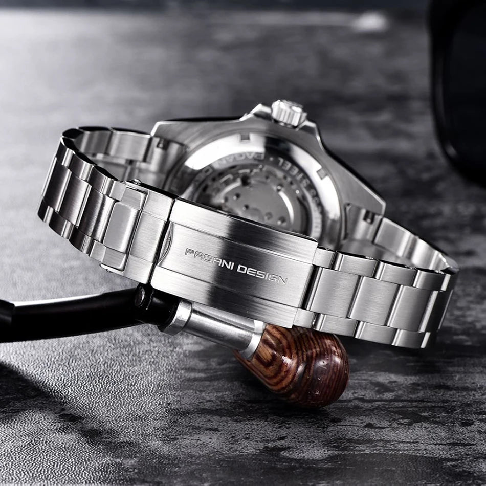 PAGANI DESIGN Diving Watch Mechanical Automatic Watch 316L Stainless Steel UltraBright Luminous Watch Top Luxury Watches for Man