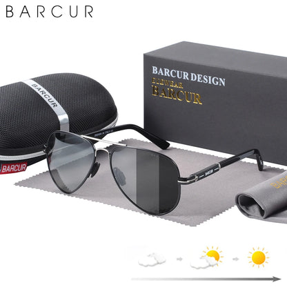 BARCUR Polarized Mens Sunglasses Pilot Sun Glasses for Men accessories Driving Fishing Hiking Eyewear Oculos Gafas De Sol