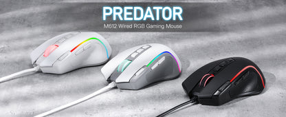 Redragon M612 RGB Gaming Wired Mouse, 8000 DPI Optical Gaming Mouse with 9 Programmable Buttons, RGB Backlit Gamer Mouse for PC & Laptop